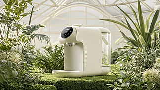 加湿器,植物园的温室顶上背景家用生活电器户外背景高清图片